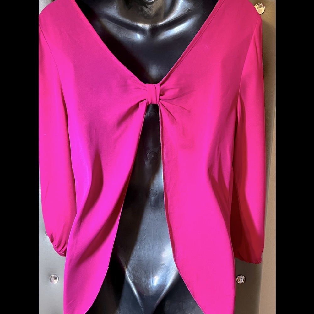 Open Back Fuchsia Top